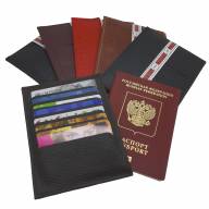 J-046 Картхолдер для паспорта и кредитных карт (нат. кожа) - J-046 Картхолдер для паспорта и кредитных карт (нат. кожа)